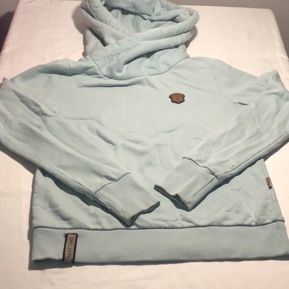 🌼 NAKETANO WOMENS‎ HOODIE SIZE MEDIUM. MINT COLOR